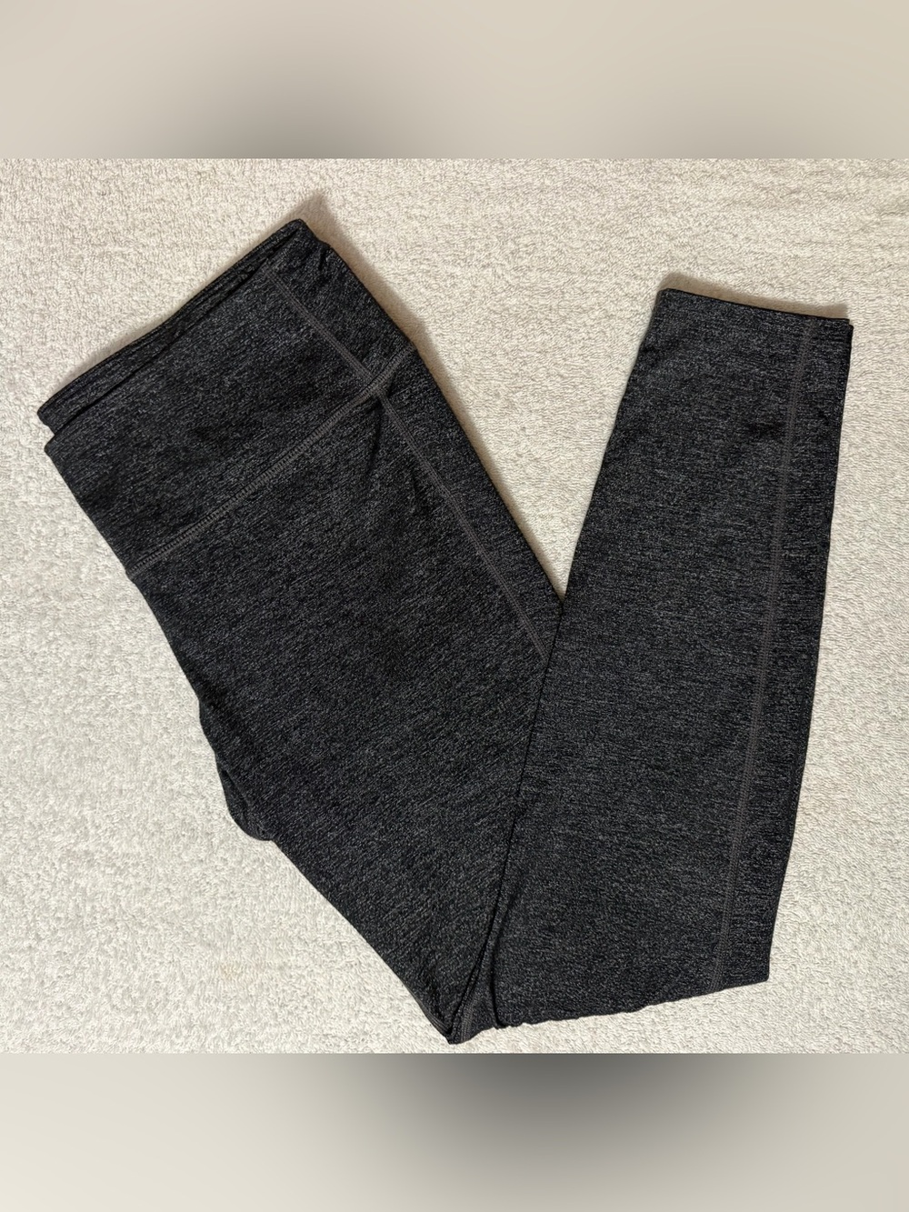 Athleta Quest Chaturanga Charcoal Heather High Waist Leggings 138362 CoolMax